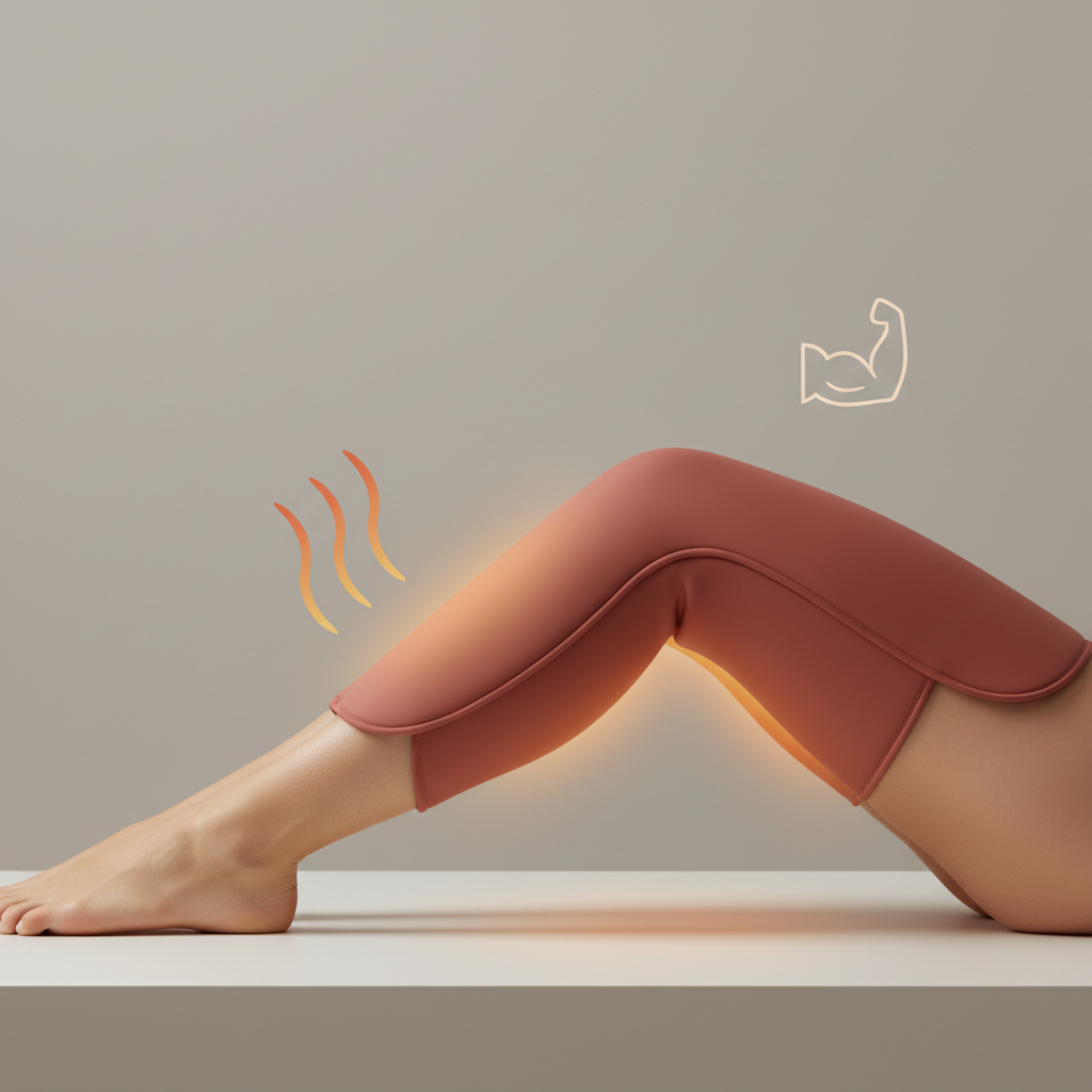 3. Récupération Musculaire : Soulager Douleurs Musculaires Chaleur - Illustration pour 10 Façons Ingénieuses d'Utiliser votre Couverture Chauffante Portable