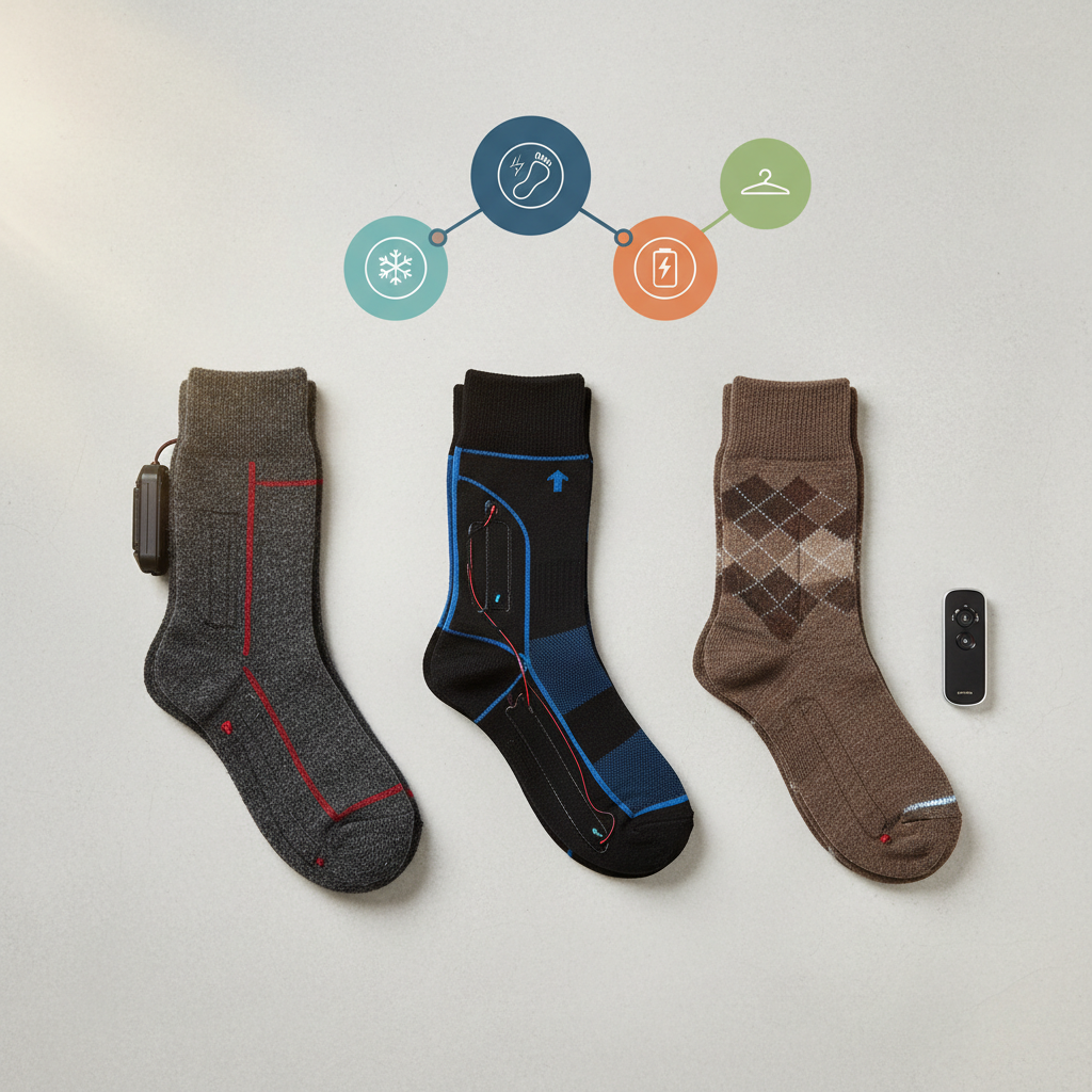 Choisir la Chaussette Chauffante Homme Idéale : Les Critères Clés - Illustration pour Chaussette Chauffante Homme : Guide Ultime Confort & Style
