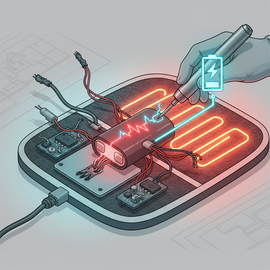 Comprendre les problèmes de batterie : Le cœur de vos produits chauffants - Illustration pour Dépannage produits chauffants : Solutions aux pannes courantes