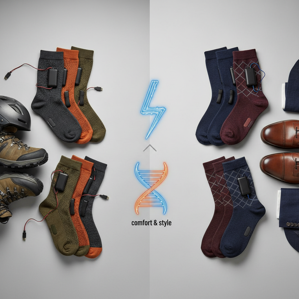 Comment Choisir les Meilleures Chaussettes Chauffantes Homme ? - Illustration pour Chaussette Chauffante Homme : Guide Ultime Confort & Style
