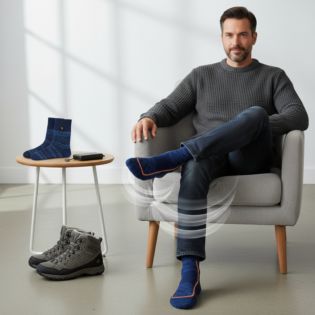 Pourquoi Adopter les Chaussettes Chauffantes Homme ? - Illustration pour Chaussette Chauffante Homme : Guide Ultime Confort & Style