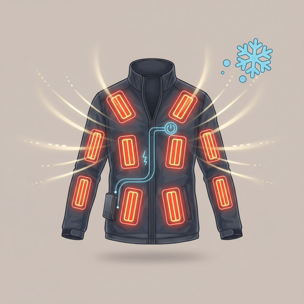 Qu'est-ce qu'une veste chauffante et comment ça marche ? - Illustration pour Veste chauffante : Le guide ultime pour rester au chaud tout l'hiver