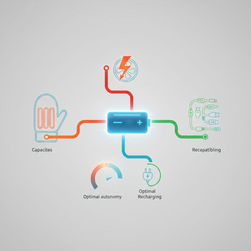 Choisir Batterie Produits Chauffants : Capacités, Puissance et Compatibilité - Illustration pour Batterie produits chauffants: guide autonomie et rechargement optimal