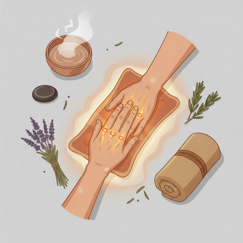 Soulager l'Arthrose avec la Chaleur : Une Approche Naturelle - Illustration pour Produits Chauffants : Soulager Efficacement Vos Douleurs Musculaires et Articulaires