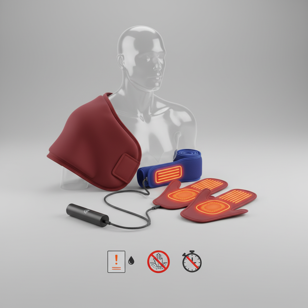 Conseils d'utilisation et précautions - Illustration pour Soulager les douleurs : Top accessoires chauffants musculaires et articulaires