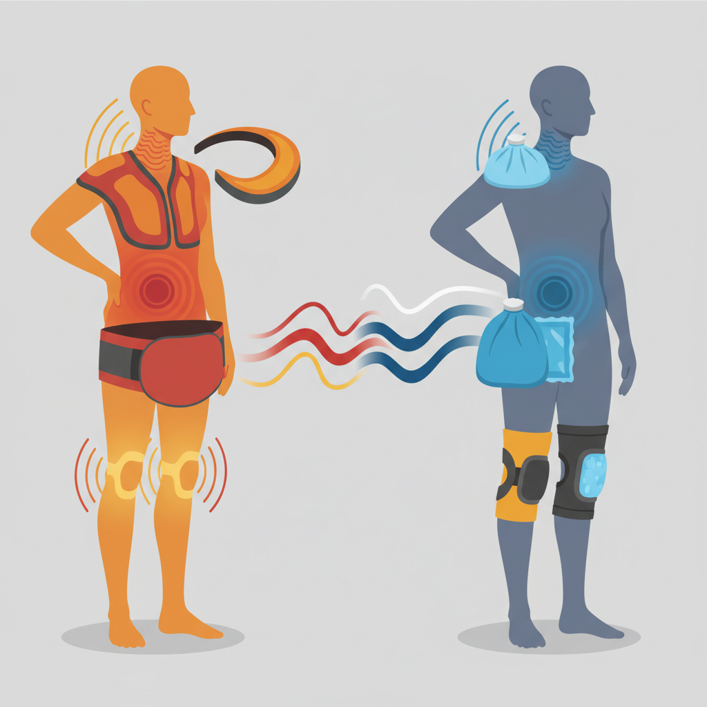 Tableau comparatif : Quel accessoire chauffant pour quelle douleur ? - Illustration pour Soulager les douleurs : Top accessoires chauffants musculaires et articulaires