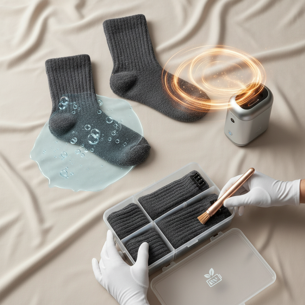 Prolonger durée vie chaussettes chauffantes : Au-delà du lavage - Illustration pour Comment Entretenir Ses Chaussettes Chauffantes Pour Qu'elles Durent Longtemps