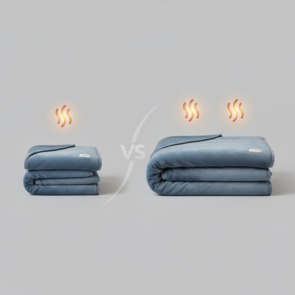 Tableau Comparatif : Couverture Chauffante 1 Personne vs. 2 Personnes - Illustration pour Guide Ultime : Bien Choisir Sa Couverture Chauffante Électrique