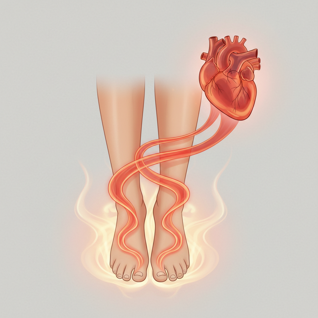 Amélioration de la Circulation Sanguine : Un Cœur Sain commence par les Pieds - Illustration pour Bienfaits chaleur pieds : Dites adieu aux pieds froids !