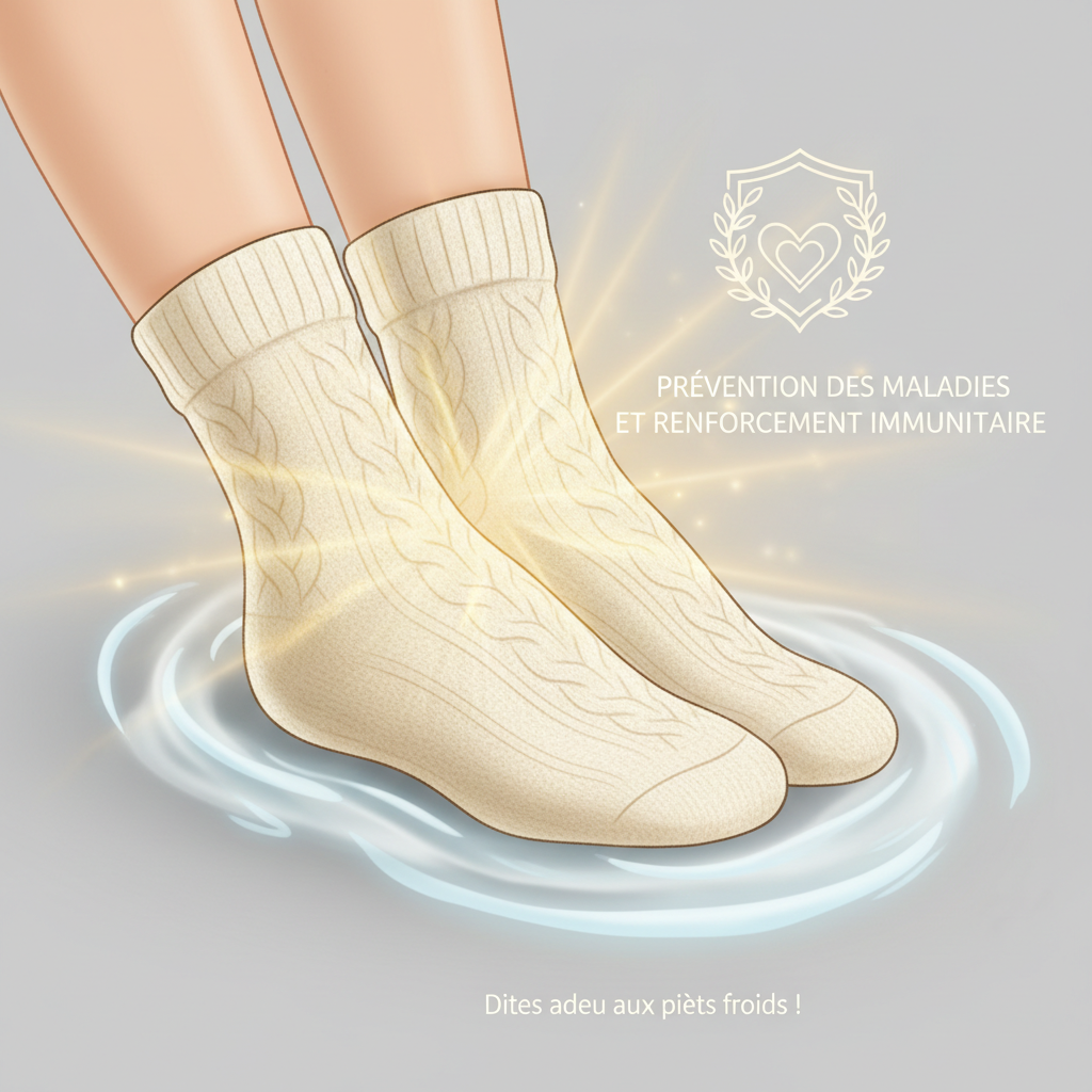 Prévention des Maladies et Renforcement Immunitaire - Illustration pour Bienfaits chaleur pieds : Dites adieu aux pieds froids !