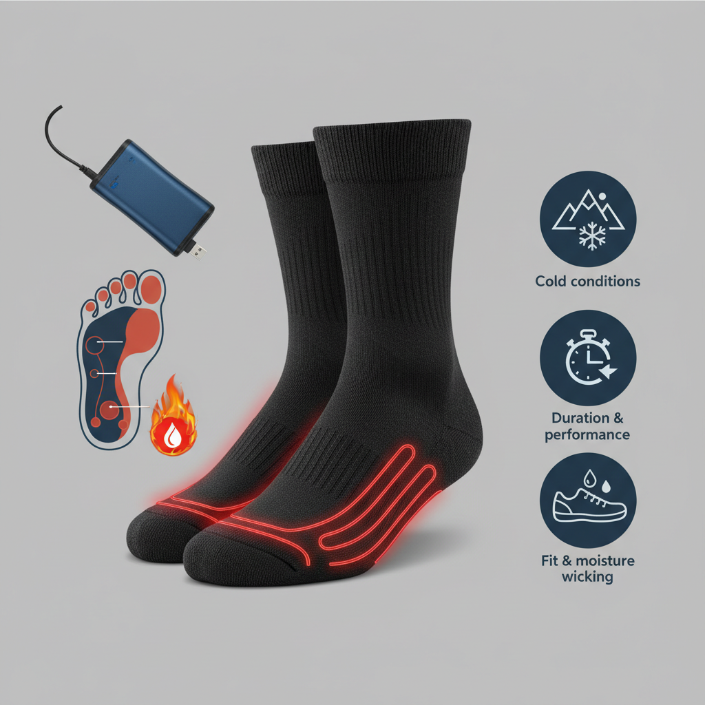 Choisir Sa Chaussette Chauffante Cyclisme : Les Critères Essentiels - Illustration pour Chaussettes Chauffantes Cyclisme : Gardez Vos Pieds au Chaud à Vélo