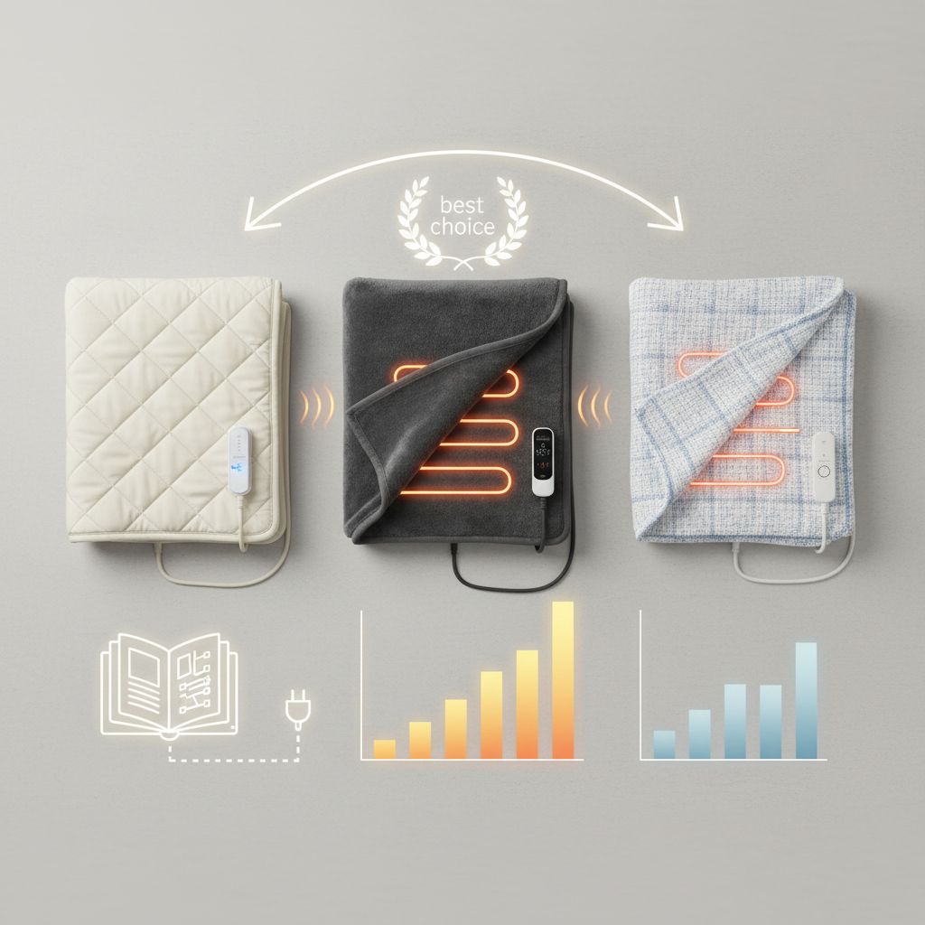 Comparatif : Les Meilleurs Modèles de Couvertures Chauffantes Électriques - Illustration pour Guide Complet : Quelle Couverture Chauffante Électrique Choisir ?