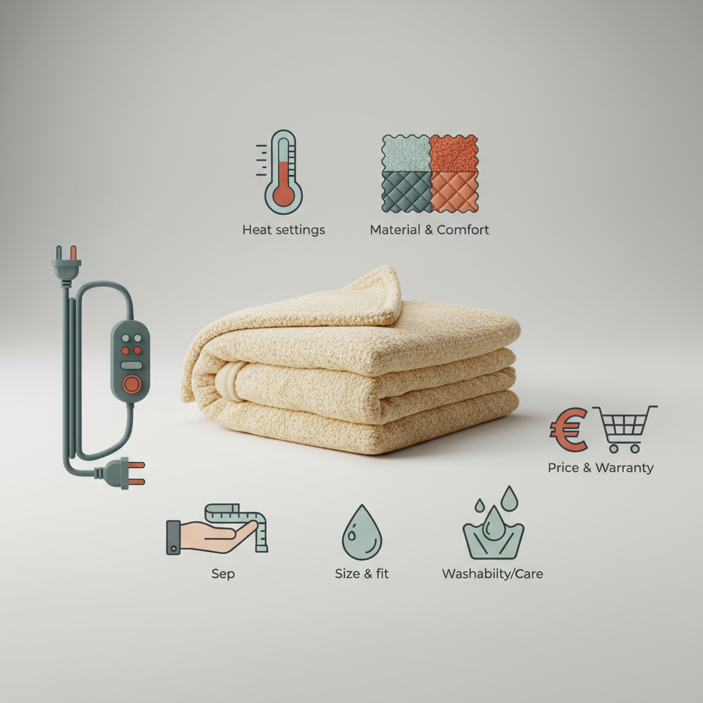 Les Critères Essentiels pour Choisir Votre Couverture Chauffante Électrique - Illustration pour Guide Complet : Quelle Couverture Chauffante Électrique Choisir ?