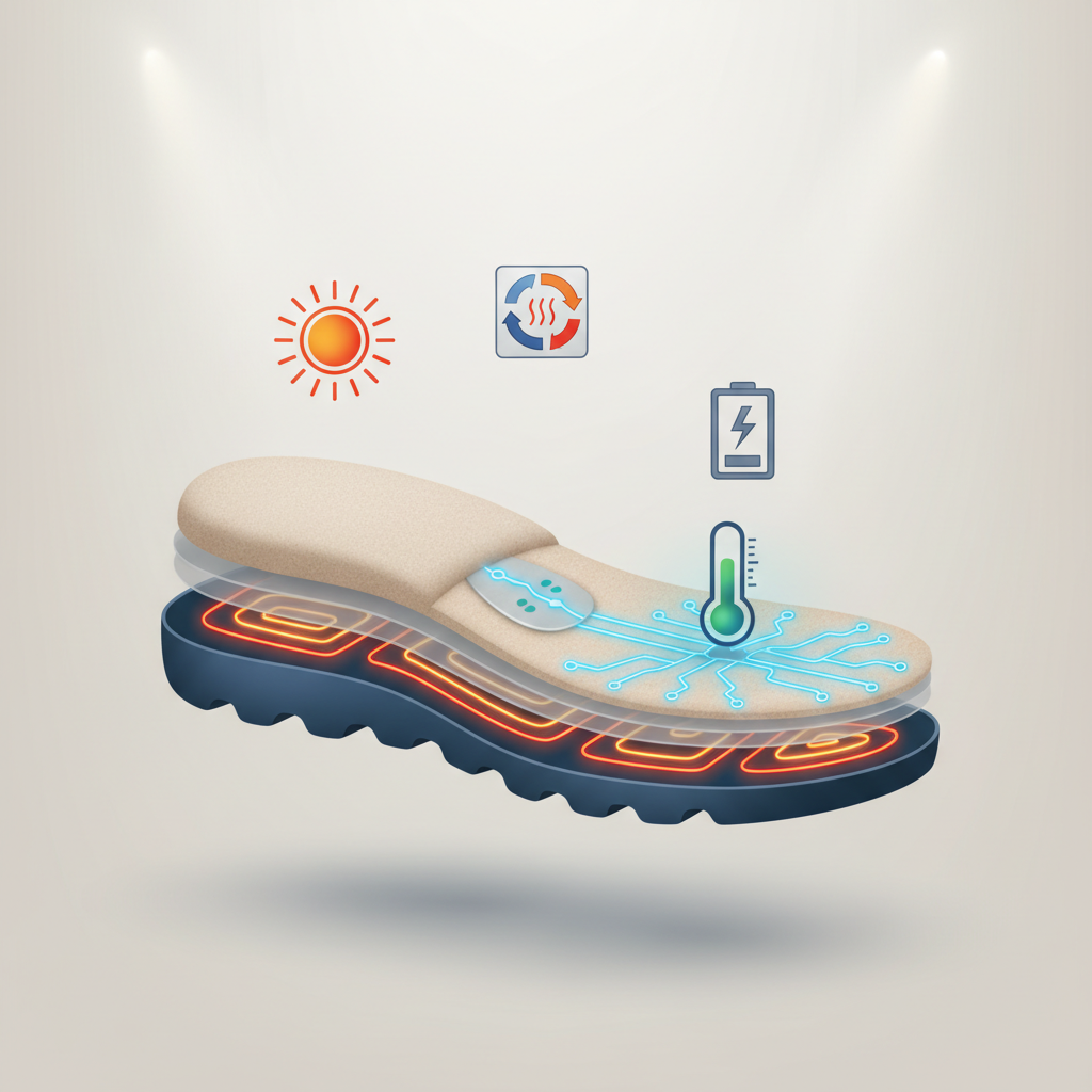 Les Principales Technologies de Chauffage Actives - Illustration pour Technologie produits chauffants : Guide complet pour choisir vos semelles