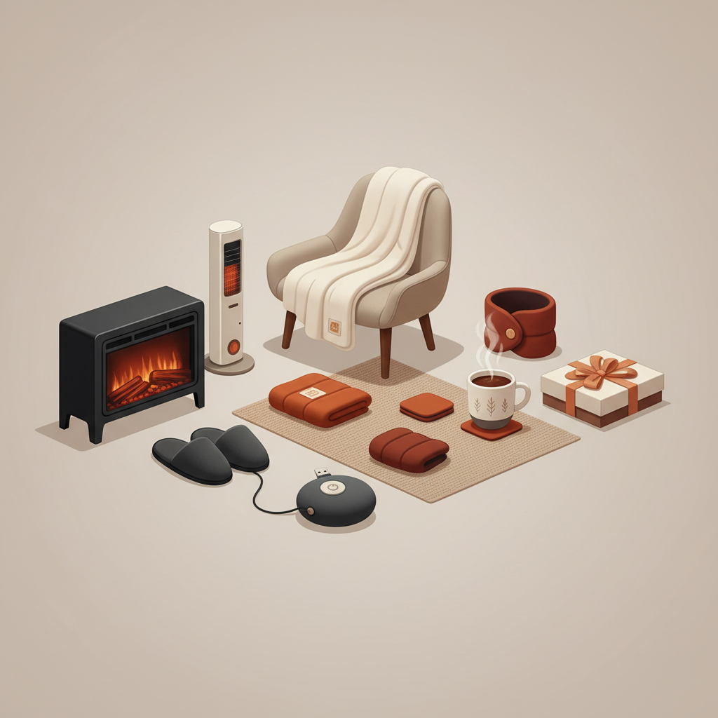 Les meilleures idées cadeaux produits chauffants pour un hiver douillet - Illustration pour Idées cadeaux produits chauffants : Le guide ultime pour réchauffer l'hiver