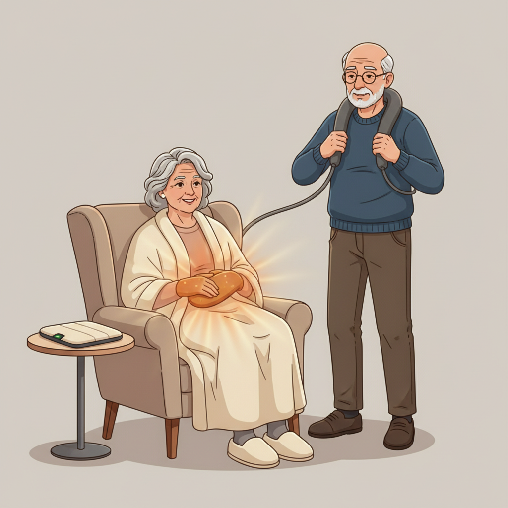 Pourquoi les seniors bénéficient-ils particulièrement des produits chauffants ? - Illustration pour Produits chauffants seniors : Confort, sécurité et facilité d'usage