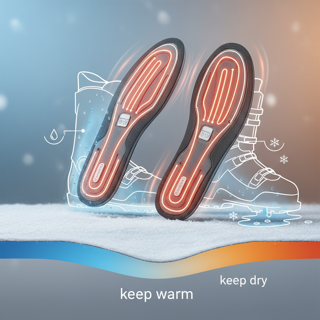 Pourquoi les Semelles Chauffantes sont Indispensables pour le Ski et le Snowboard ? - Illustration pour Semelles Chauffantes Ski : Gardez Vos Pieds au Chaud et au Sec