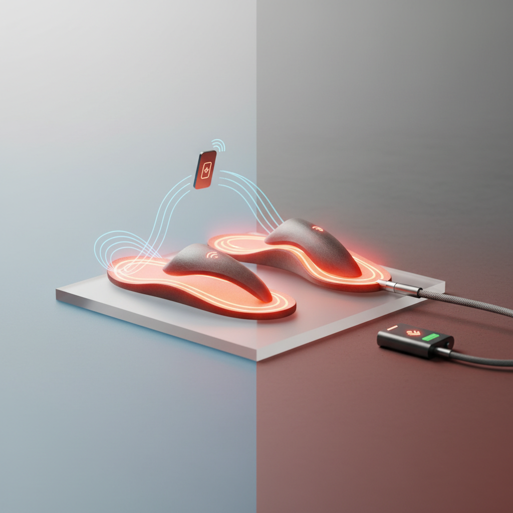 Semelle Chauffante Bluetooth : La Révolution Sans Fil à vos Pieds - Illustration pour Semelle Chauffante Bluetooth : Confort Sans Fil ou Fiabilité Filaire ?