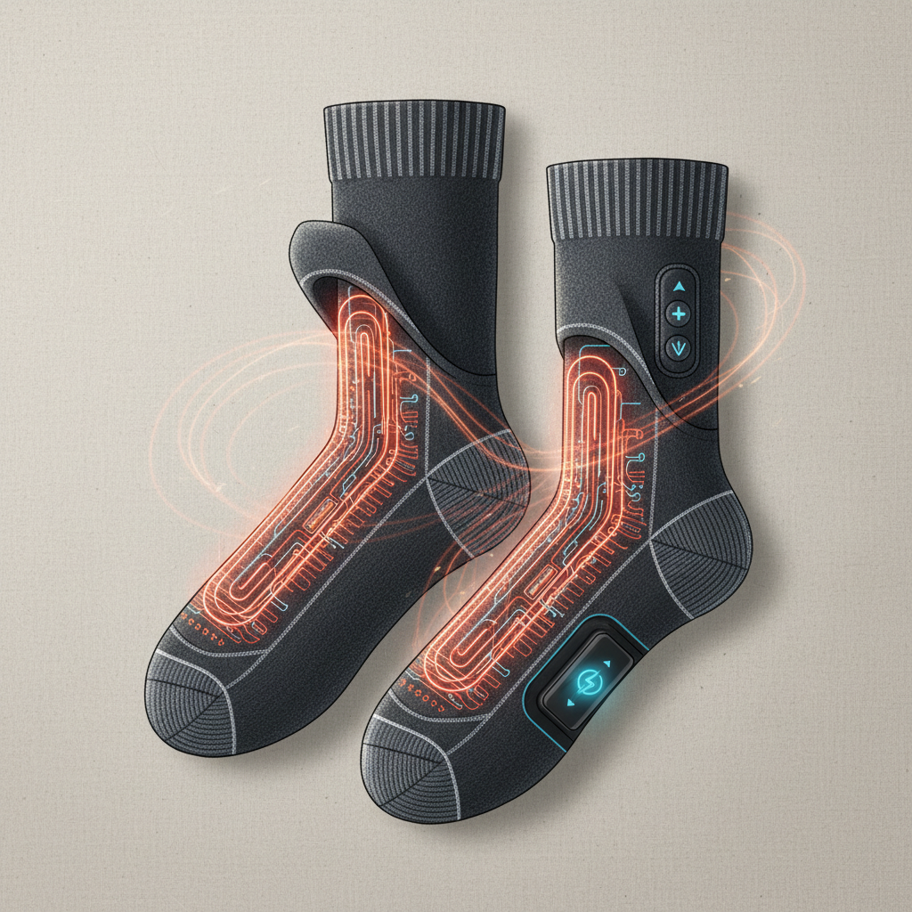 Les Technologies au Cœur de la Chaussette Chauffante Homme : Guide Ultime Confort & Style - Illustration pour Chaussette Chauffante Homme : Guide Ultime Confort & Style