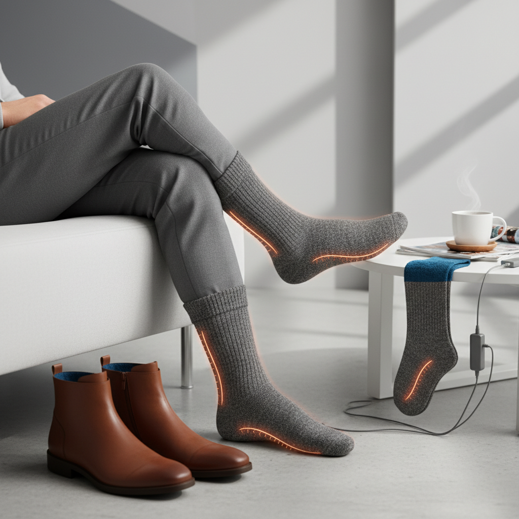 Pourquoi Adopter la Chaussette Chauffante Homme : Guide Ultime Confort & Style ? - Illustration pour Chaussette Chauffante Homme : Guide Ultime Confort & Style