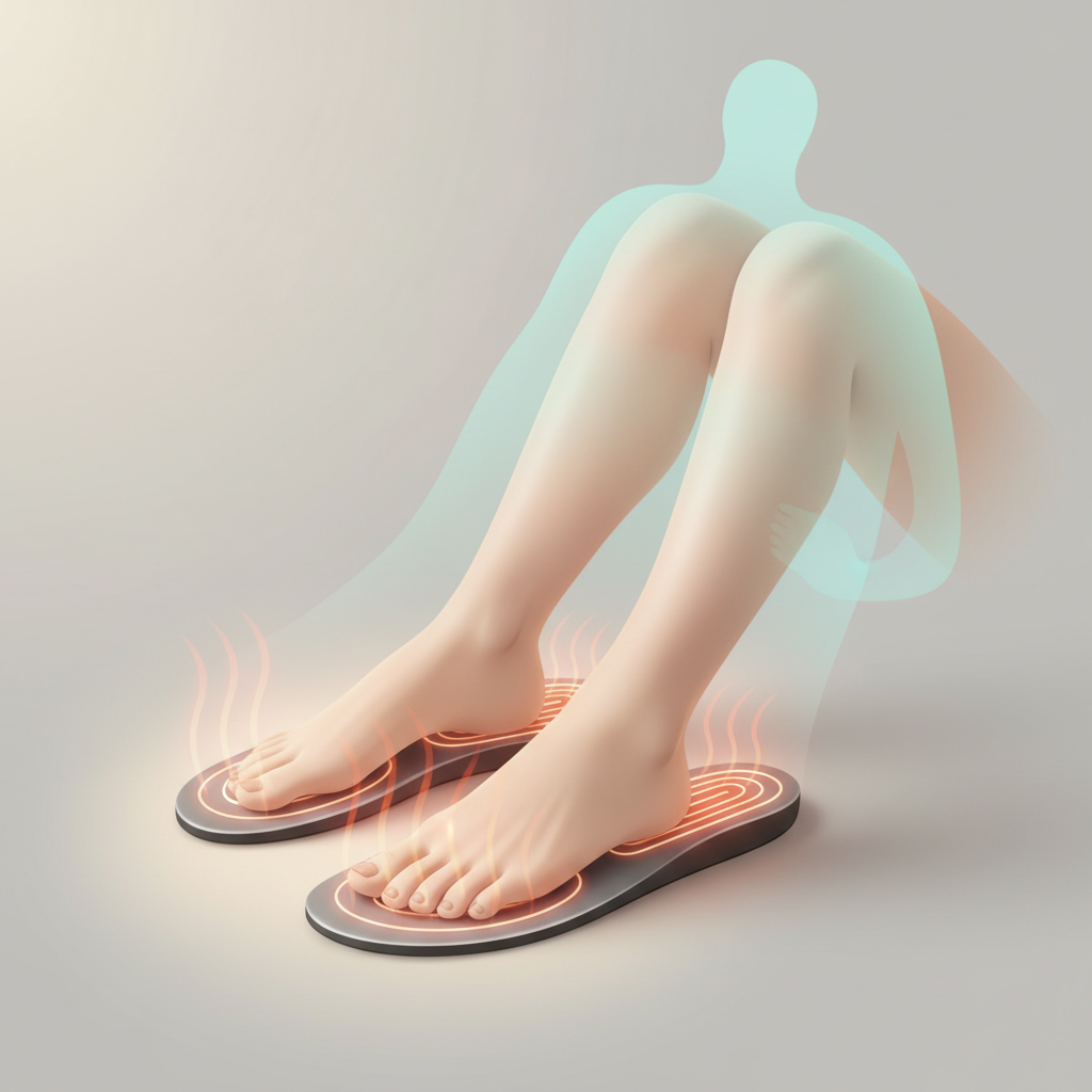 Confort et bien-être général améliorés - Illustration pour Semelles chauffantes : les bienfaits insoupçonnés pour vos pieds