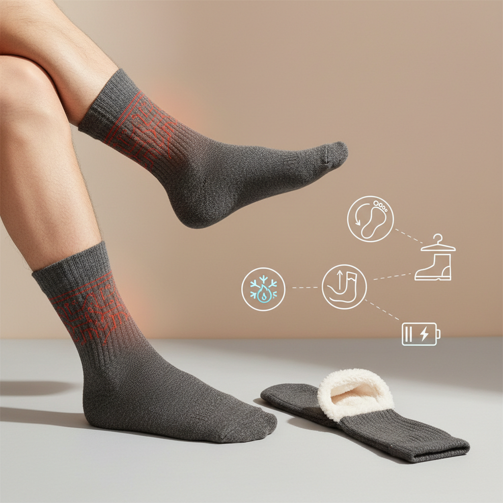 Choisir la Chaussette Chauffante Homme Idéale : Les Critères Essentiels - Illustration pour Chaussette Chauffante Homme : Guide Ultime Confort & Style