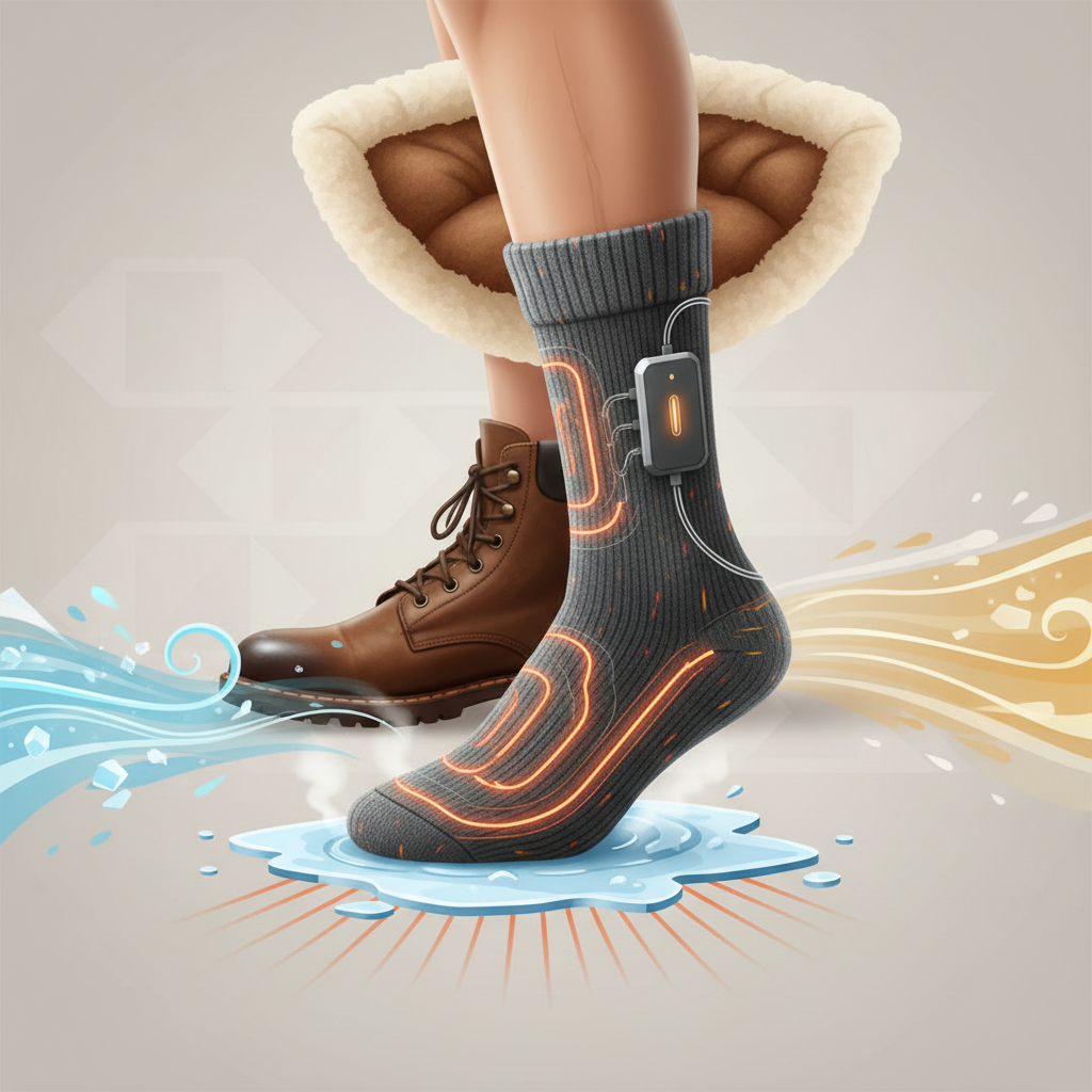 Pourquoi la Chaussette Chauffante Homme est-elle Indispensable ? - Illustration pour Chaussette Chauffante Homme : Guide Ultime Confort & Style