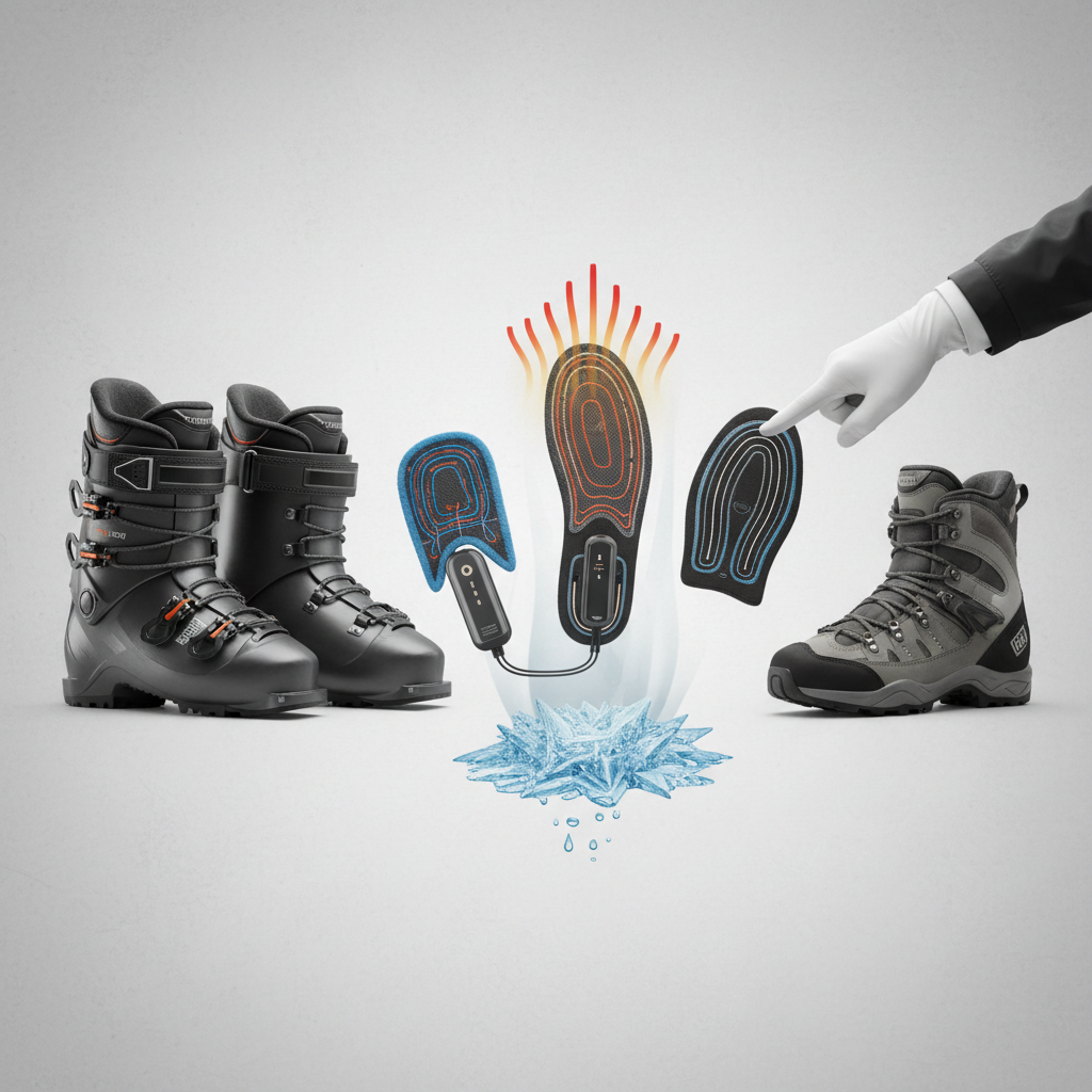 Comment choisir la meilleure semelle chauffante pour vos bottes ? - Illustration pour Semelles chauffantes pour bottes et ski : pieds au sec et au chaud