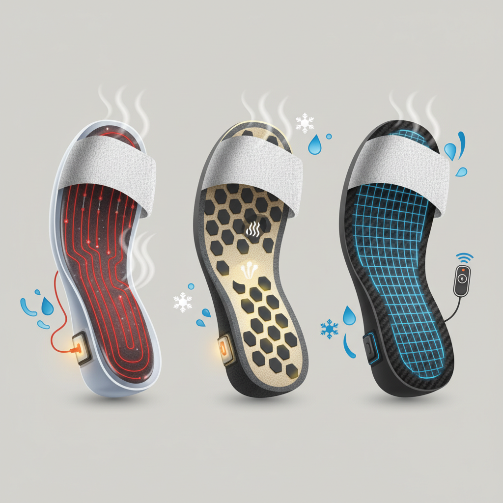 Les différentes technologies de semelles chauffantes - Illustration pour Semelles chauffantes pour bottes et ski : pieds au sec et au chaud