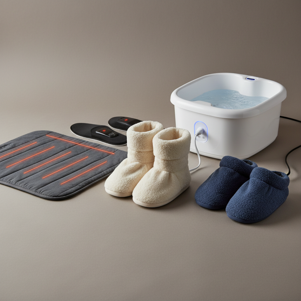 Les différents types de Chauffe-Pieds Électriques : Trouvez le vôtre - Illustration pour Chauffe-pieds électrique : Le guide ultime pour des pieds au chaud