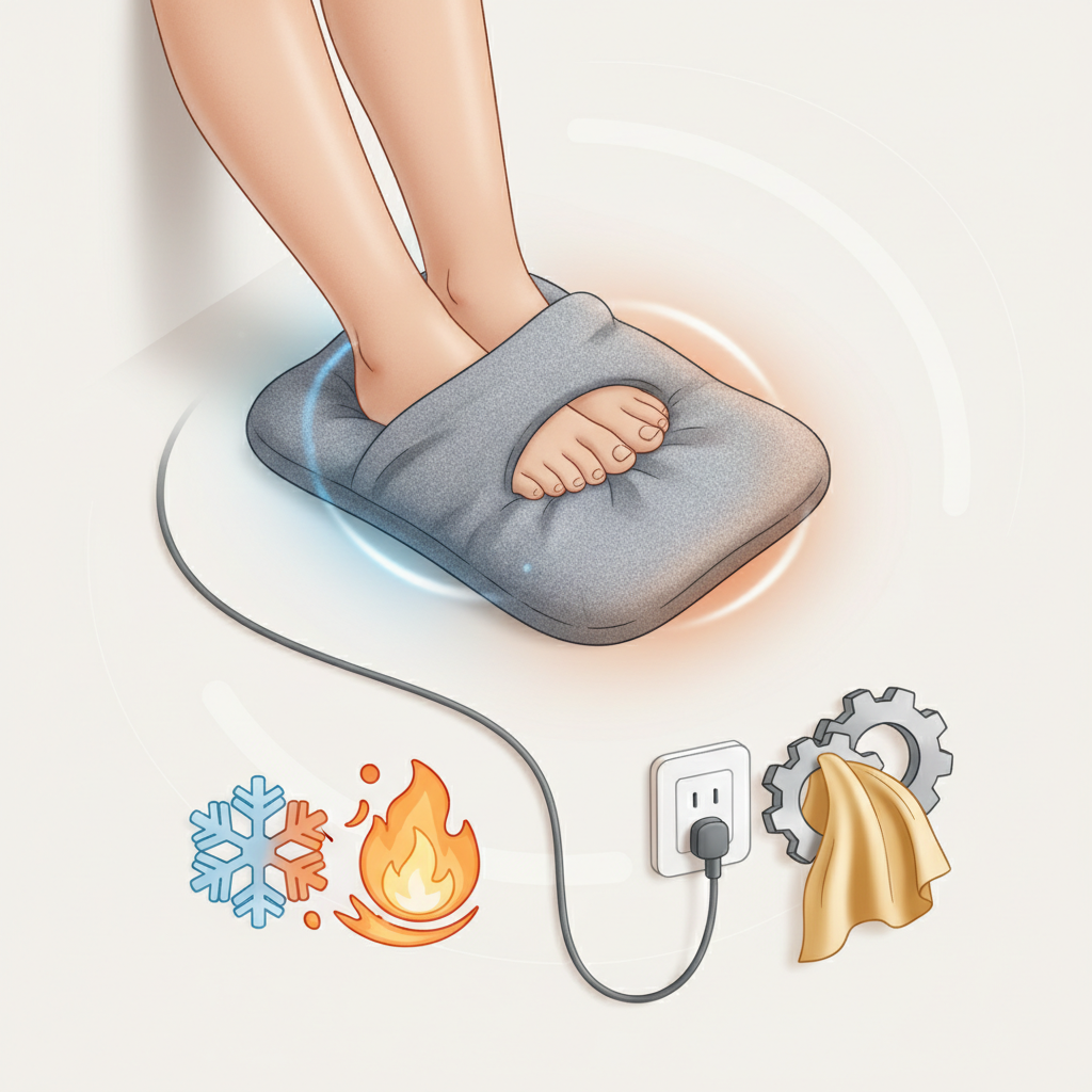 Pourquoi opter pour un Chauffe-Pieds Électrique ? Plus qu'un simple gadget ! - Illustration pour Chauffe-pieds électrique : Le guide ultime pour des pieds au chaud