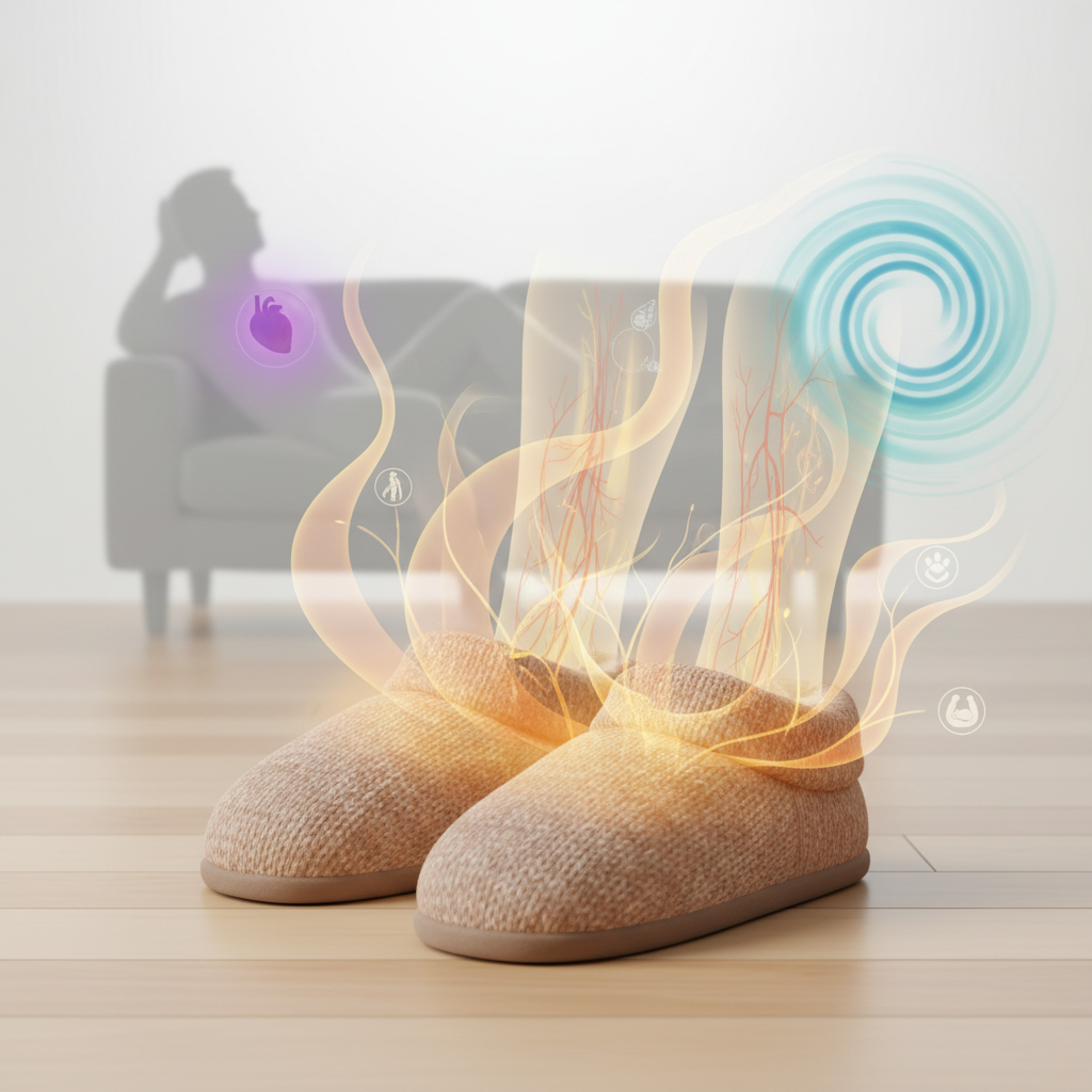 Les Bienfaits Insoupçonnés des Chaussons Chauffants pour Votre Santé - Illustration pour Chausson Chauffant : Le Guide Ultime pour des Pieds au Chaud